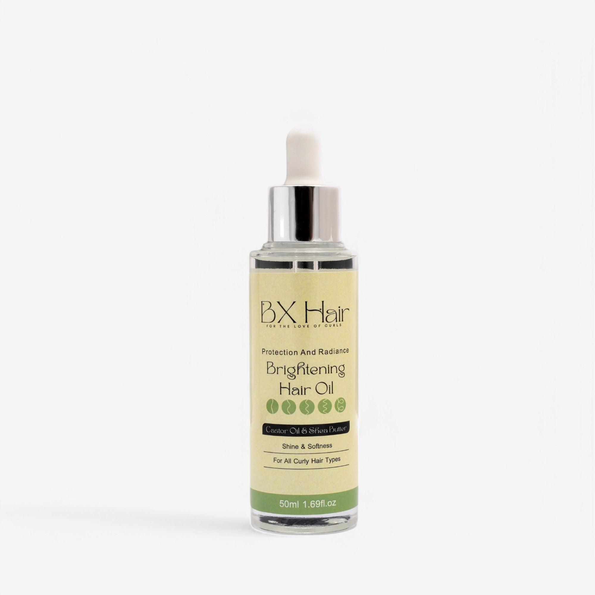BX Hair® Protection & Radiance Brightening Hair Oil – Shine & Heat Protectant for Curly Hair - 50ml